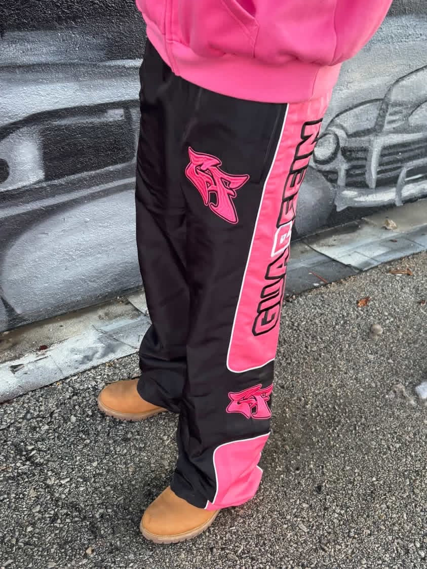 Midnight Cherry Nylon Pants