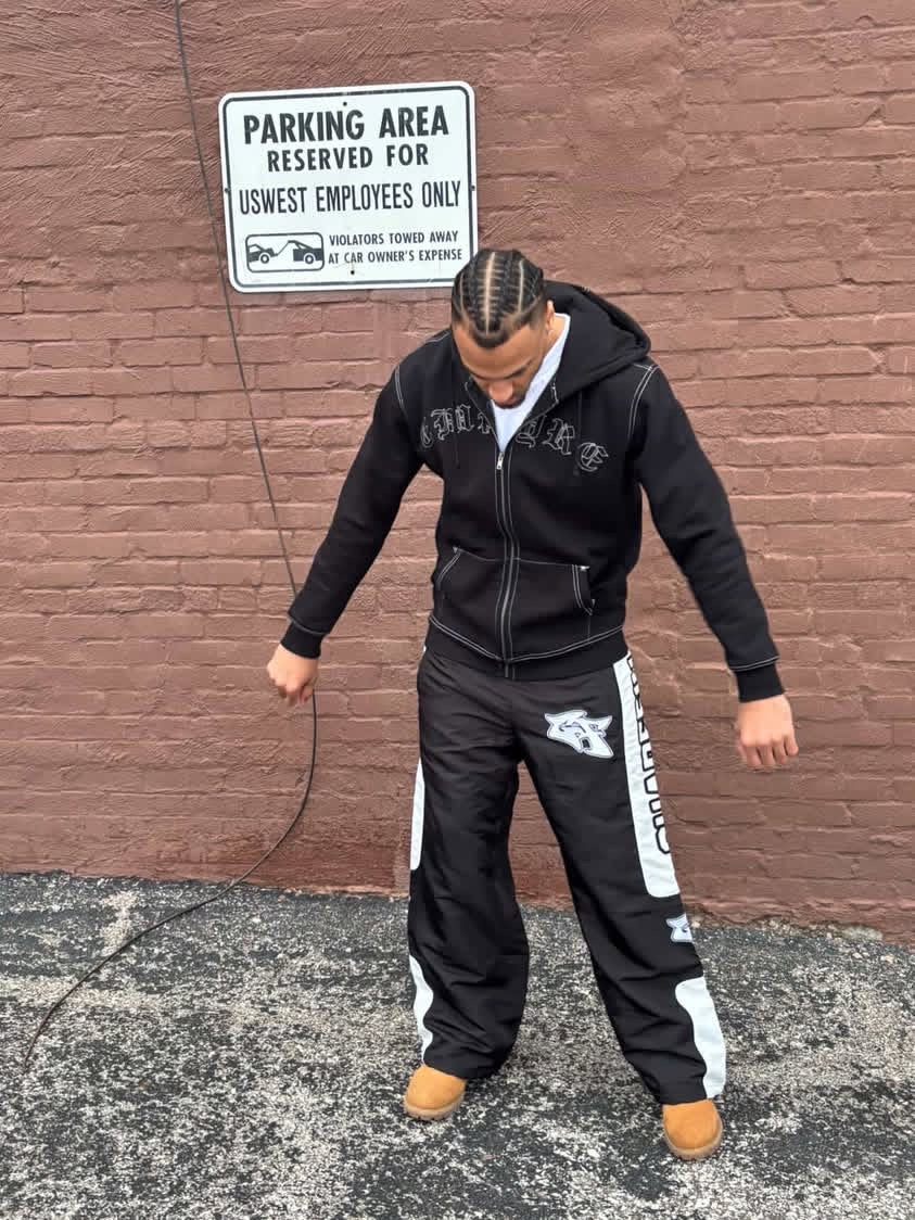 Black Ice Nylon Pants