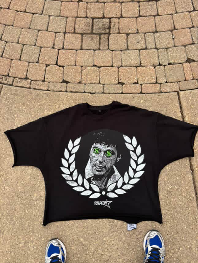 “Guap Never Leaves 001” Cropped tee