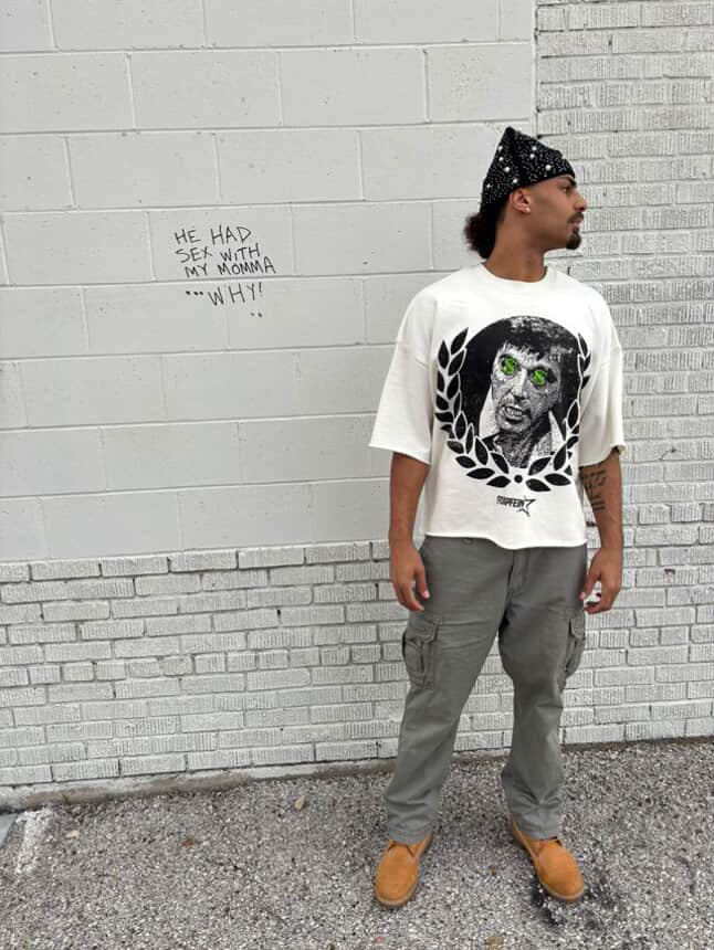“Guap Never Leaves 001” Cropped tee