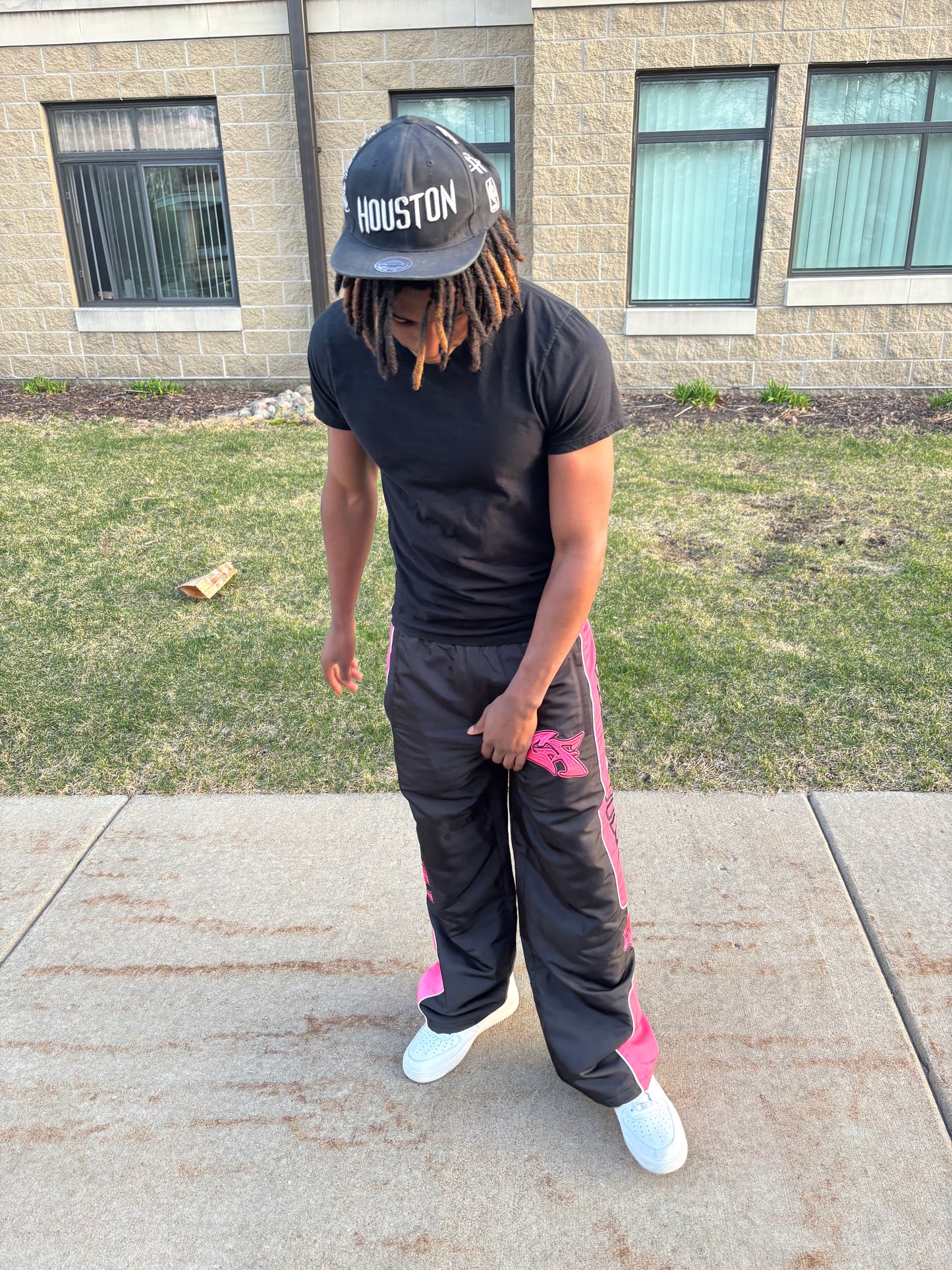 Midnight Cherry Nylon Pants